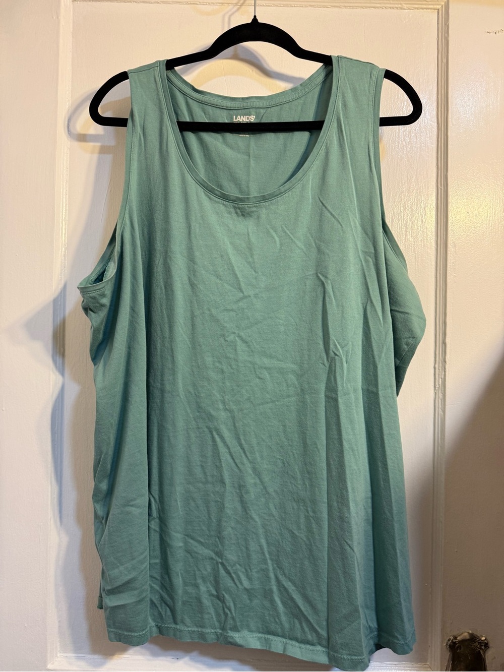 Lands' End Women's Seafoam Scoop Neck Tank Top